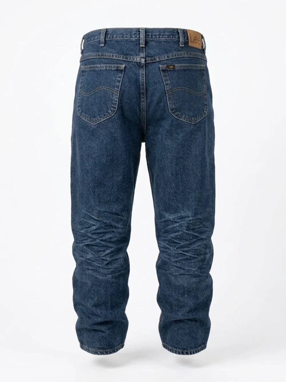 Lee Men's 40x30 Dark Wash Straight Leg Classic Denim Jeans